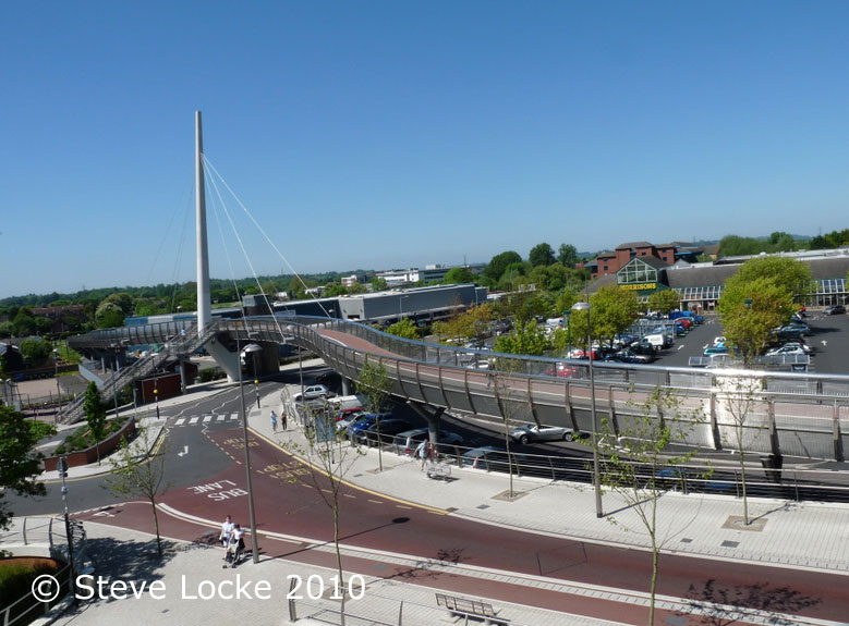 Morrisons Aylesbury and the Bourg Walk Bridge - Morrisons Aylesbury Map